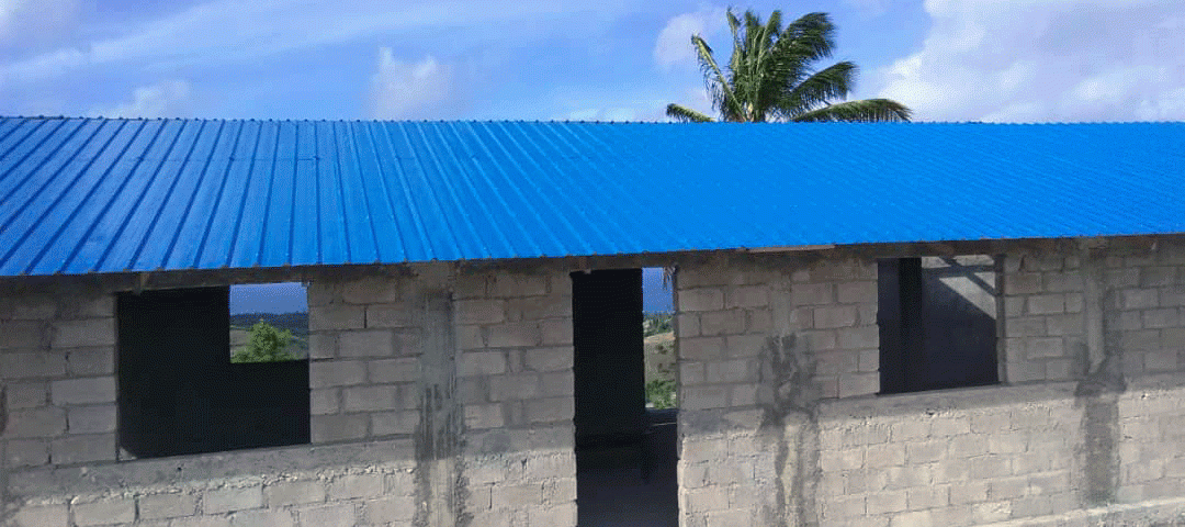 Le toit de l'école de Campèche